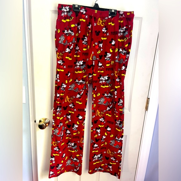 Disney Other - Disney Mickey & Minnie pajama pants women size XL